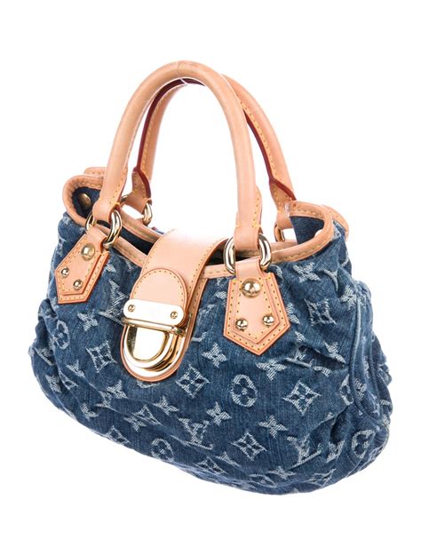 louis vuitton denim monogram top handle bag|louis vuitton monogram papillon.